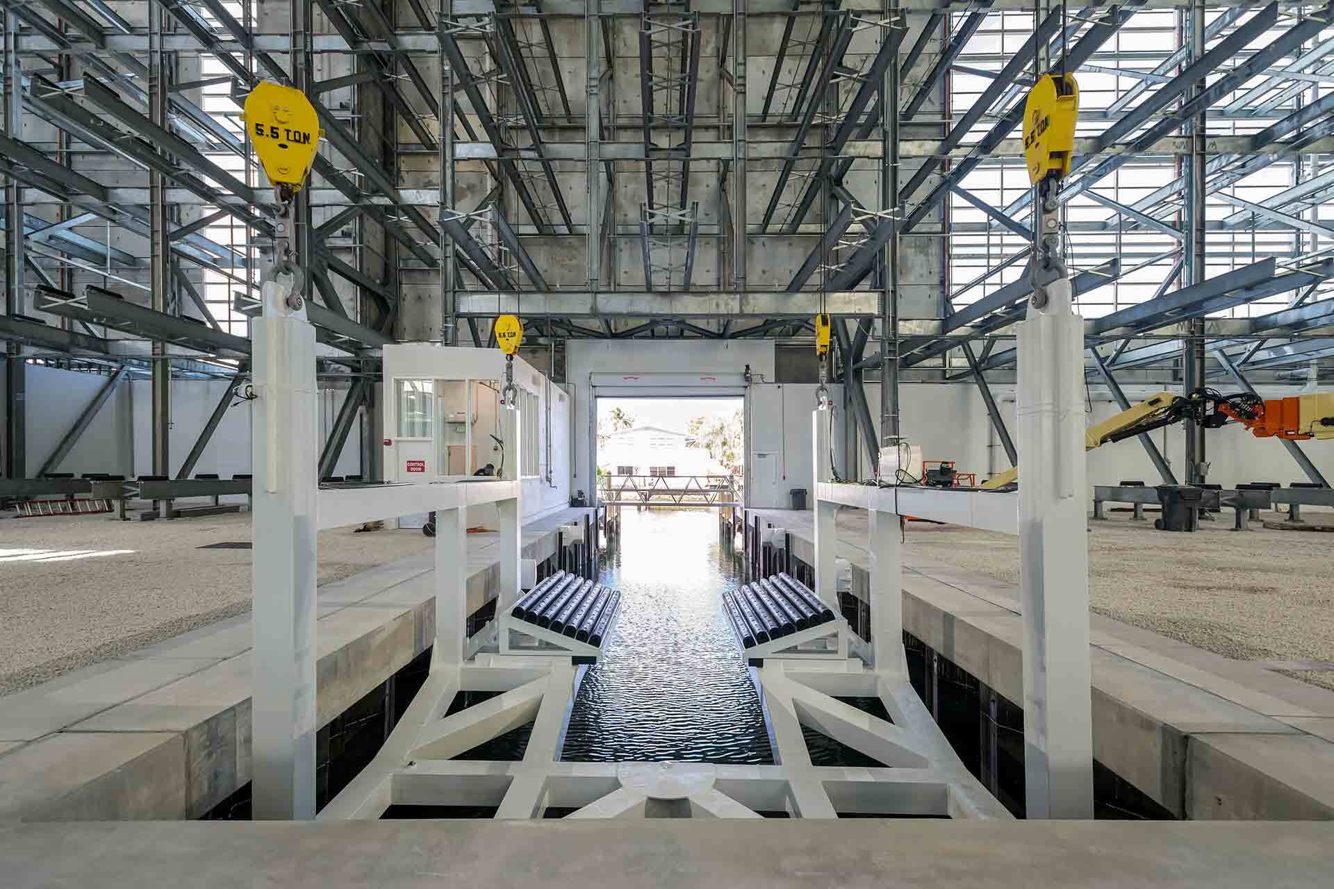 F3 Marina Fort Lauderdale offers fully-automated, indoor boat storage for boats up to 46 feet in overall length, 13-foot beams, up to 17 feet in height and hold a wet weight up to 30,000 pounds.